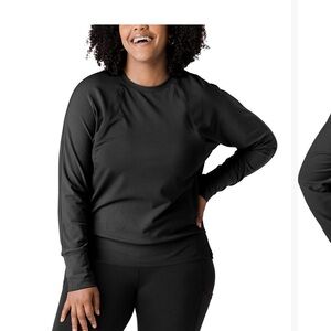 Kindred Bravely Maternity Nursing Women's Black Crew Neck sweatshirt